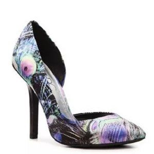 BCBG Paris Peacock Heels 8.5